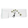 Open Goaaal Porta da Calcio, Rete di Protezione e Rebounder - Misura Standard Regolabile in Larghezza - Rete Calcistica Sportiva per Barriera Giardino