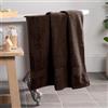 Brentfords Asciugamano da bagno marrone scuro, super morbido, 100% cotone, per bagno e doccia, altamente assorbente, grande asciugamano di alta qualità, confezione da 1 pezzo