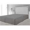 Soleil d'ocre Intemporel Copri rete Microfibra, Poliestere, Grigio, 140x190 cm