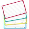 OXFORD Flash 2.0 - Set di 80 schede Flash Card, formato 7, 5 x 12, 5 cm, linea fronte/retro, cornice colori assortiti - Spine Bristol