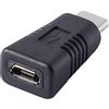 Renkforce RF-4381086 - Adattatore [1 spina C, 1 presa USB 2.0 Micro-B] rf-usba-11 spina dorata