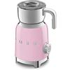 Smeg, Montalatte Multinfuzione MFF11PKEU, con Sistema ad Induzione, 6 Programmi Preimpostati, Una funzione Manuale, Caraffa Removibile da 600 ml, Tappo Misuratore, Avvolgicavo Integrato, 500W, Rosa