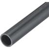 QUARKZMAN Tubo Rigido Rotondo in PVC 9mm ID 11mm OD 350mm Grigio Scuro ad Alta Resistenza per Tubi d'Acqua Artigianato Guaina per Cavi