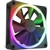 NZXT Ventole RGB F120 - RF-R12SF-B1 - Regolazione avanzata dell'illuminazione RGB - Raffreddamento silenzioso - Singola (ventola e controller RGB richiesti e non inclusi) - Ventola da 120 mm - Nero