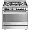 SMEG CUCINA BG91X2, Piano cottura a gas, zone 5, classe A