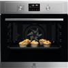 Electrolux Serie 600 Forno da Incasso a Vapore Multifunzione, Capacità 72 L, EOD4P46TX, Funzione SteamBake, Grill e Pizza, Pulizia Pirolitica, Cottura multilivello, 600x560x550 mm, Inox Antimpronta