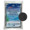 Aqualovers Sabbia decorativa per acquari d'acqua dolce Quarzo Aqualovers Nero 5 kg - 1° ORDINE? fino al 20% di sconto