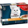 Gourmet Purina Gourmet Perle selezionate Filettini in salsa multipack 12x85 gr - Ricette Delicate - SPEDIZIONE GRATIS DA 39€