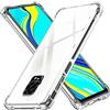 iVoler Cover per Xiaomi Redmi Note 9S / Xiaomi Redmi Note 9 PRO, Custodia Trasparente per Assorbimento degli Urti con Paraurti in TPU Morbido, Sottile in Silicone Protettiva Case