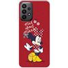 LA CASA DE LAS CARCASAS Custodia per Samsung Galaxy A23 5G Ufficiale dei Classici Disney Minnie Mad About Trasparente per proteggere il tuo cellulare. Cover per Samsung Galaxy in silicone flessibile con licenza ufficiale