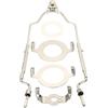 PATIKIL 8 9 10 11 Lampada Arpa Kit con Finestra, Regolabile Lampada Paralume Staffa Supporto con 3/8 IP E14 E26 E27 Light Base per Tavolo Da terra Lampada, Argento