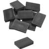 QUARKZMAN 20 Pezzi Spessori in Plastica 60 x 40 x 10 mm Distanziatori Piastrelle Squadrette Angolari Blocco Sottotetto Cunei Mobili Pannelli Plastica, Nero