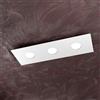 Top Light PLAFONIERA LED 3 LUCI DESIGN RETTANGOLARE L 60 CM