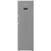 BEKO - B5RMLNE444HX - Frigorifero Monoporta, Total NO FROST, Classe E, Inox, Display Touch, 381 litri, AeroFlow, Harvest Fresh, Dimensioni: HxLxP: 186,5x60x71, porta bottiglie