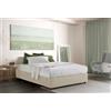 Talamo Italia - Letto matrimoniale Dana, Letto contenitore con rivestimento in tessuto, 100% Made in Italy, Apertura frontale, con materasso Cm 160x190 incluso, Grigio