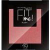 Maybelline New York Blush Fit Me, Texture Compatta in Polvere, Plum