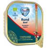 Renske Organic Senza cereali al vapore manzo cibo umido per cani (vaschette) 9 x 300 g