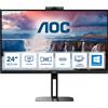 Aoc Monitor PC 24 Full HD a 75Hz con HDMI Display Port e USB C colore Nero - 24V5CW/BK