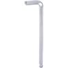 QUARKZMAN Chiave Esagonale Brugola Testa Sferica 14mm Metriche Braccio Extra Lungo Forma L Strumento Riparazione Acciaio al Cromo Vanadio per Riparazioni Domestiche, Tono Argento
