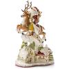 Fitz and Floyd FITZ & FLOYD Figura Statua Babbo Natale Decorazione 46cm Porcellana