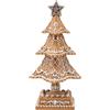 PALAIS ROYAL Abete Albero di Natale Pan di Zenzero 25cm Resina Decorazione Natalizia