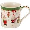 NOEL by Lamart Tazza MUG Natalizia con Babbo Natale 350ml Porcellana Tavola di Natale