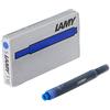Lamy Cartucce d'inchiostro cancellabili LAMY T10 con grande capacità d'inchiostro - adatte a tutti i modelli di penne stilogr. Lamy - 1,25 ml per cartuccia - 5 pz per confezione -Colore dell'inchiostro blu