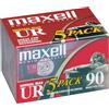 Maxell Audio cassetta UR90 90 minuti audiocassetta - confezione da 5 pezzi - 124036.01