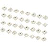 PATIKIL M3x5.5x2mm Quadrato Dadi,100pz Zinco Placcato Dado, Bronzo Tono