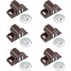 PATIKIL Magnetico Chiusure Catch Armadio Porta Magnete Chiusura, 6pz per Armadio Armadio, Marrone