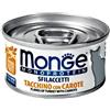 MONGE GATTO UMIDO 80 G MONOPROTEICO ADULTO SFILACCETTI TACCHINO E CAROTE LATTINA