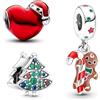 TCZNAF Ciondolo Amore e Famiglia Charm Pendant Compatibile per Bracciali Europei Festa della Compleanno e San Valentino Gifts da donna