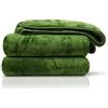 Gözze Amago Coperta, Effetto Cashmere, 130 x 170 cm - Verde Scuro