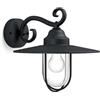 Philips Lighting Pasture Lampada da Parete Plafoniera Illuminazione Giardino Ambienti Esterni Design Vintage Black Edition, Nickel, 30 x 36 x 30 cm