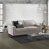 Talamo Italia - Divano letto 2 posti Samantha, Sofà Soggiorno apertura girevole, Tessuto imbottito con Braccioli slim, 100% Made in Italy, Cm 160x95h90, Tortora