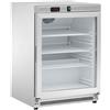 Armadio Refrigerato 140 Lt. - Refrigerazione statica. -2°/+8°C - Porta in vetro - Esterno Inox