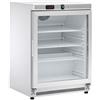 Armadio Refrigerato CONGELATORE 140 lt - Refrigerazione statica -18°/-22°C - Porta in Vetro - Esterno Inox