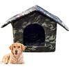 Salyeeluly Cuccia per Gatti e Cani Piccoli, Riparo per Animali Domestici Isolato, Oxford Impermeabile, Verde