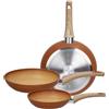 SET 3 PADELLE -TRADITIONAL STONE - TOGNANA -20/24/28 cm