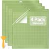 ShipeeKin 4pcs Tappetino da taglio, 30,5 x 30,5 cm (12x12 pollici) Cutting Mat Artigianale per Cricut Explore Air 2/Air/One Maker (verde)