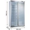 Vetrina Frigo Bibite, Ventilata, 1050 L, +1°C/+10°C, Classe B