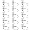 LT Easiyl 15 Pezzi Bulloni per Serra con Anelli Adatti per Canali in Barre di Vetro per Serra da 6,5 Mm A 10,5 Mm di Larghezza per Piante Rampicanti Costruzione di Serre 22x10 Mm Argento
