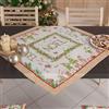 PETTI Artigiani Italiani - Centrotavola Natalizio, Centrotavola da Tavolo Cucina Natalizio, Runner Centrotavola 90x90 cm, Centrotavola Noel, 100% Made in Italy