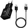 Dewfigs ㅤ Caricabatterie per Samsung Rapido USB con Cavo USB C, Adattatore di Ricarica Veloce Compatibile con Samsung Galaxy A13 S10 S9 S8 Plus A54 A53 A33 A51 S23 S22 S21 S20 FE Note 20 Google Pixel Motorola
