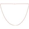 Bling Jewelry Semplice Catena Rolo In Argento Sterling Placcato Oro Rosa Sottile Di 2 MM Per Donne Lunga 20 Pollici