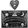 HarnyLoom Un Set di Tavole Ouija Parlanti in Legno con Tavole Ouija Tavole Metafisiche Giochi di Divinazione Regali di Stregoneria Metafisica (Cranio)