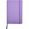 Muitomas, Block Notes A5, Notebook Appunti per Ufficio, con Copertina Morbida, Tasca Interna e Chiusura ad Elastico, 120 Fogli a Righe, 13 x 21 cm, Colore Lilla