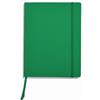 Muitomas, Block Notes Large, Notebook Appunti per Ufficio, con Copertina Morbida, Tasca Interna e Chiusura ad Elastico, 120 Fogli a Righe, 19 x 25 cm, Colore Verde