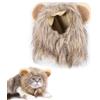 TNSRAY Lion Hair Copricapo per Cani e Gatti Piccoli, Lion Mane Parrucca Costume,Parrucca di Leone di Animale Pet,Cosplay per Halloween Festa di Pasqua Festival Party Activity(Codice M)
