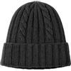 CLASSE77 - Cappello in Lana con Fantasia di Cucitura a Treccia - Berretto in Maglia Artigianale - Made in Italy (IT, Testo, Taglia Unica, Grigio)